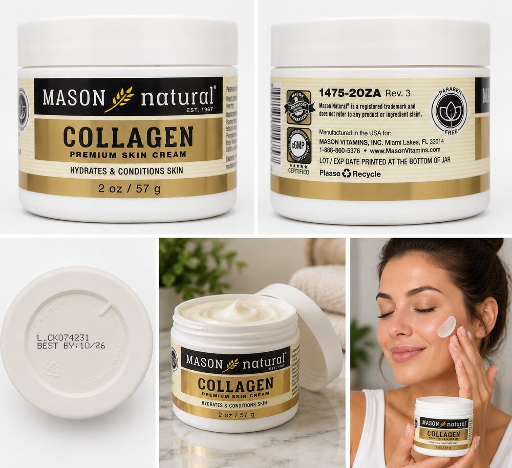 Mason Natural Collagen Premium Skin Cream – 2 oz / 57 g